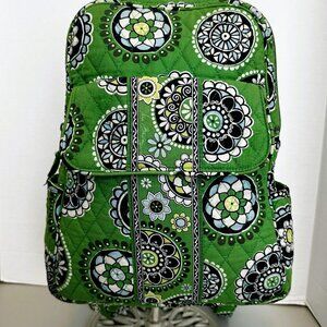 Vera Bradley Green Mandela Design BackPack Purse